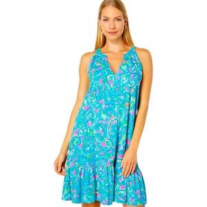 Lilly Pulitzer Danberry Swing Dress Hey Gull Friend Print Size XL